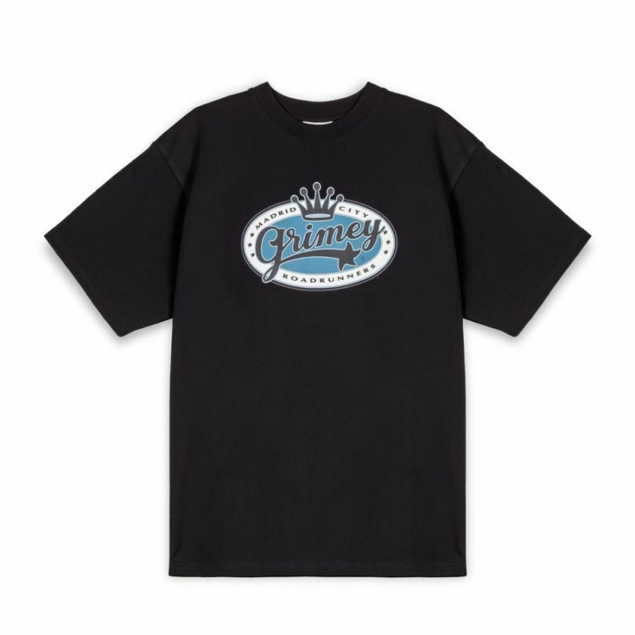 Hombre Grimey  | Camiseta Grimey Madrid Oversized Heavyweight - Black | Fw23