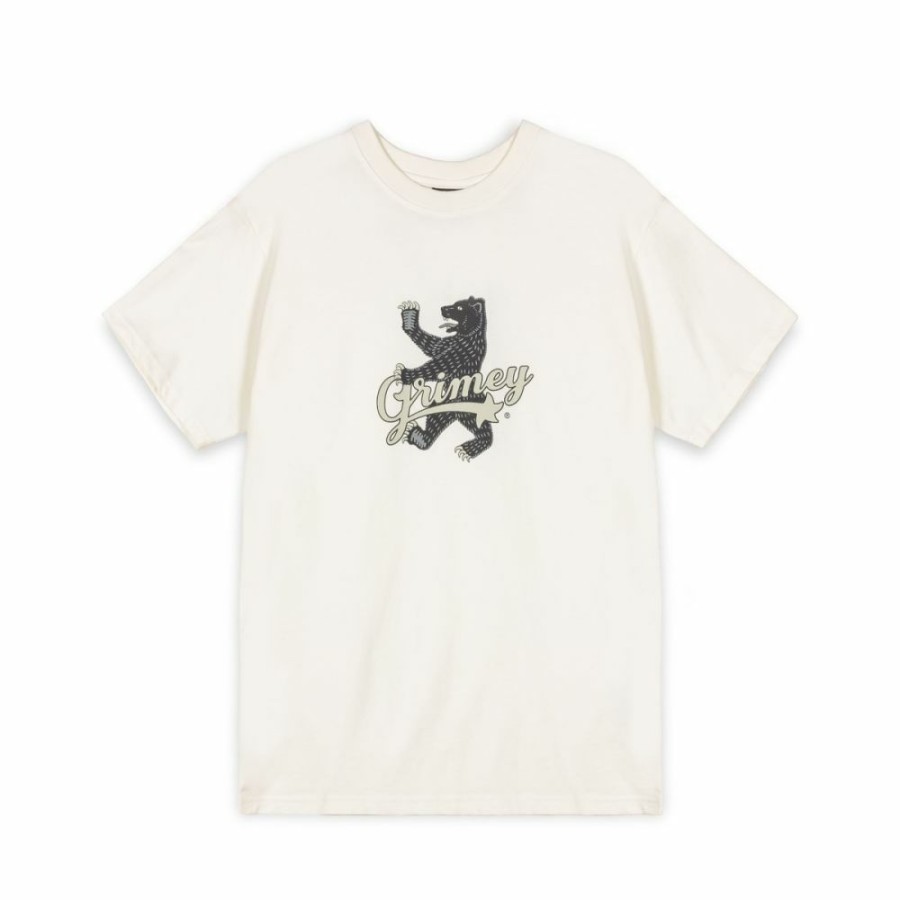 Hombre Grimey  | Camiseta Grimey Madrid The Connoisseur Regular - White | Fw23